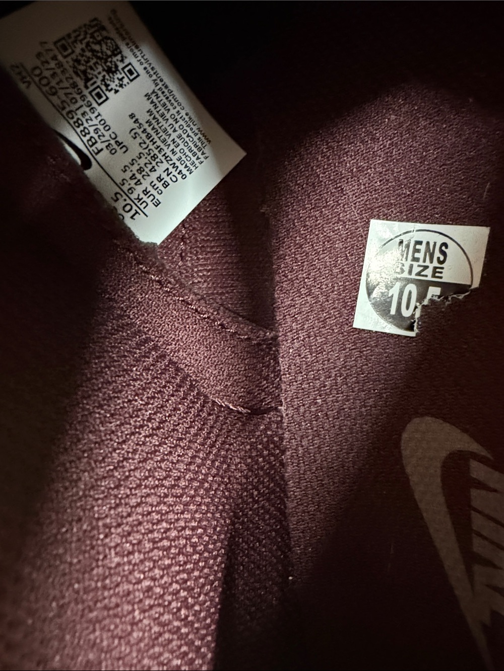 Nike Dunk Low Retro Burgandy Crush FB8895-600 Brand New - Picture 8 of 9